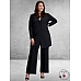 PLUS BASICS Broek/Pants WIDE ZWART WARM